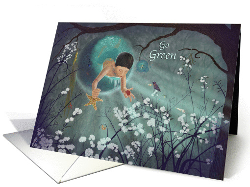 Go Green - Keepsakes of the Ocean Art card (1072942)
