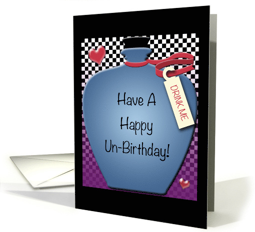 Happy Un Birthday Drink Me Wonderland Bottle card (1709016)