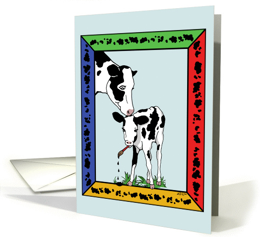 Note Card - Cow Art card (393449)