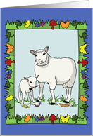 Congratulations New Parents - Sheep Art card