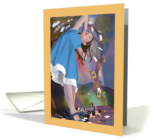 Note Card - Alice's Adventures in Wonderland and Flying card (712113)