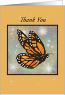 Thank You - Glowing Butterfly card
