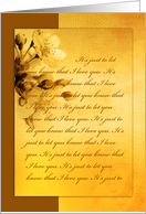 Vintage love flowers card