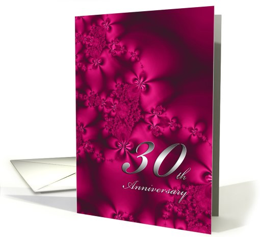 Silky Flowers, 30th anniversary card (397267)