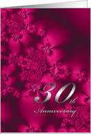 Silky Flowers, 30th anniversary card