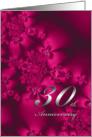 Silky Flowers, 30th anniversary card