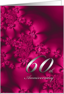 Silky Flowers, 60th anniversary card