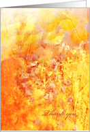 Autumn dream, Thank you card