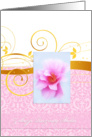 Golden floral Wedding Anniversary in Polish card