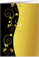Golden elegance card