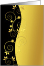 Golden elegance card