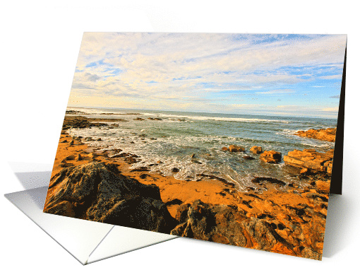 Scottish seashore, Cambo Beach card (736960)