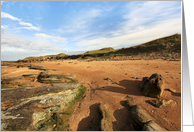 Scottish seashore, Cambo Beach card