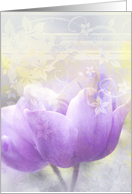 Violet beauty, blank card