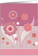 Flowers design, blank card