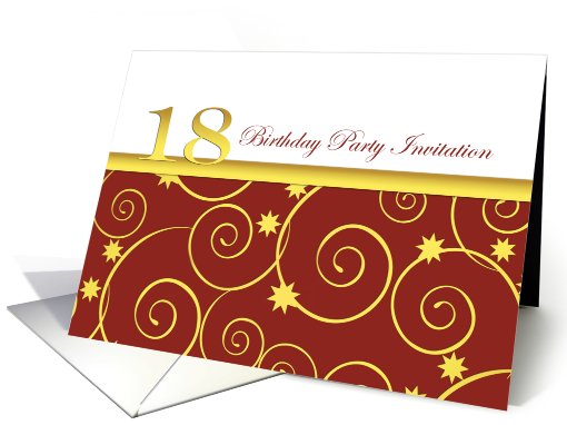18th birthday Party invitation card (743405)