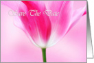Lovely pink tulip, Save the date card