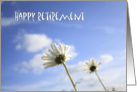 Daisy and the blue sky, Happy Retirement card