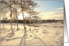Winter landscape, blank card