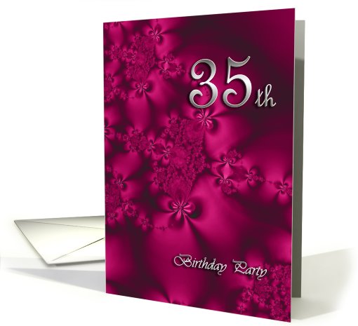 Elegant, silky, purple 45 Birthday party invitation card (761803)