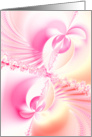Beautiful pink fractal art card