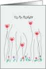 Valentine’s Day Card for Mother with Hearts and Flowers card