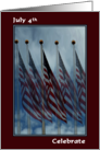 July 4th with Five Flags card