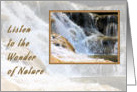 Note Card, Encouragement, with Double Image Water Fall card