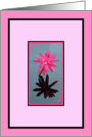 Retirement Coworker with Water Lily in Pinks card