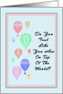 Promotion Congratulations with Hot Air Balloons card