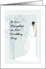 Congratulations to Our Daughter on her Wedding Day card