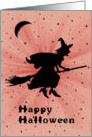 Halloween Witch card for Cousin card