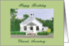 Happy Birthday Church Secretary card