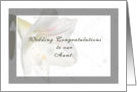 Wedding Congratulations to Aunt card