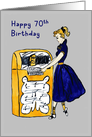 Birthday 70th with Jukebox card