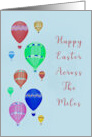 Easter Across the Miles with Hot Air Balloons card
