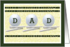 Father’s Day with Golf Balls card