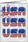 July 4th with USA for Couple card