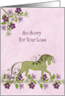 Sympathy for Loss of Pet Horse card