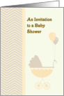 Invitation to a Baby Shower for Daughter in Pale Yellow card