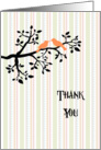 Thank You Life Partner with Two Birds on a Branch card