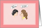 71st Birthday with Gossiping Ladies card