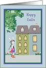 Primitive Easter with Bohemian Bunny card