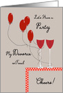 Divorce is Final Party Invitation Red Balloons card