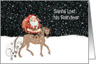 Santa Lost His Reindeer Christmas Card