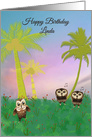 Burrowing Owl Birthday Card for Friend card