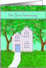 First Year Anniversary for New Home card
