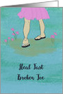 Get Well Card for Female with Broken Toe card