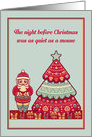 Christmas for Children with Santa and Tree card