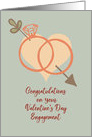 Valentine’s Day Engagement Congratulations card